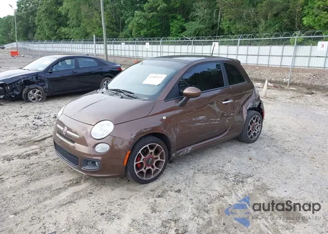 2012 Fiat 500 Sport from USA, damaged, VIN 3C3CFFBR6CT110427